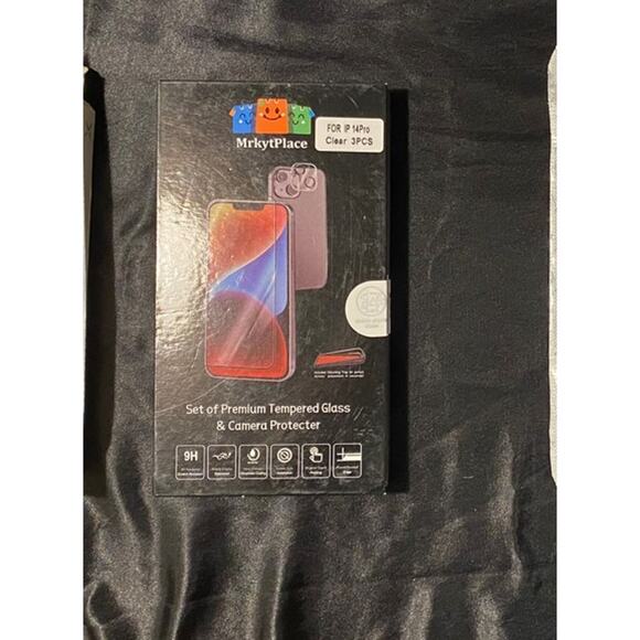 iPhone 14 Pro Phone Case or Screen Protector-Purple, Blue, Clear, Black, Chettah - Picture 2 of 6